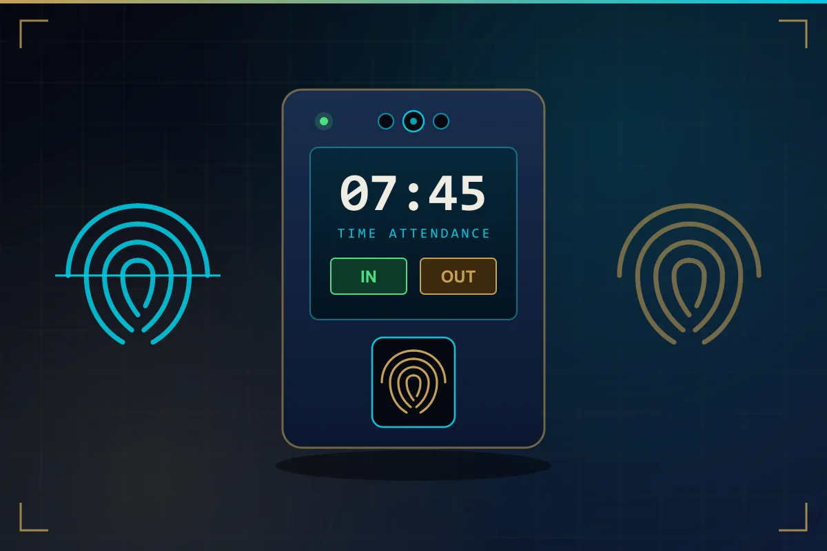 Fingerprint attendance machine used for employee time recording